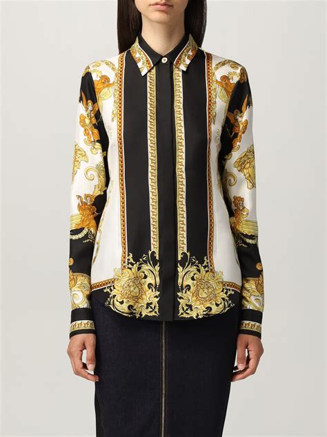 versace dress shirt|versace shirt dress women's.